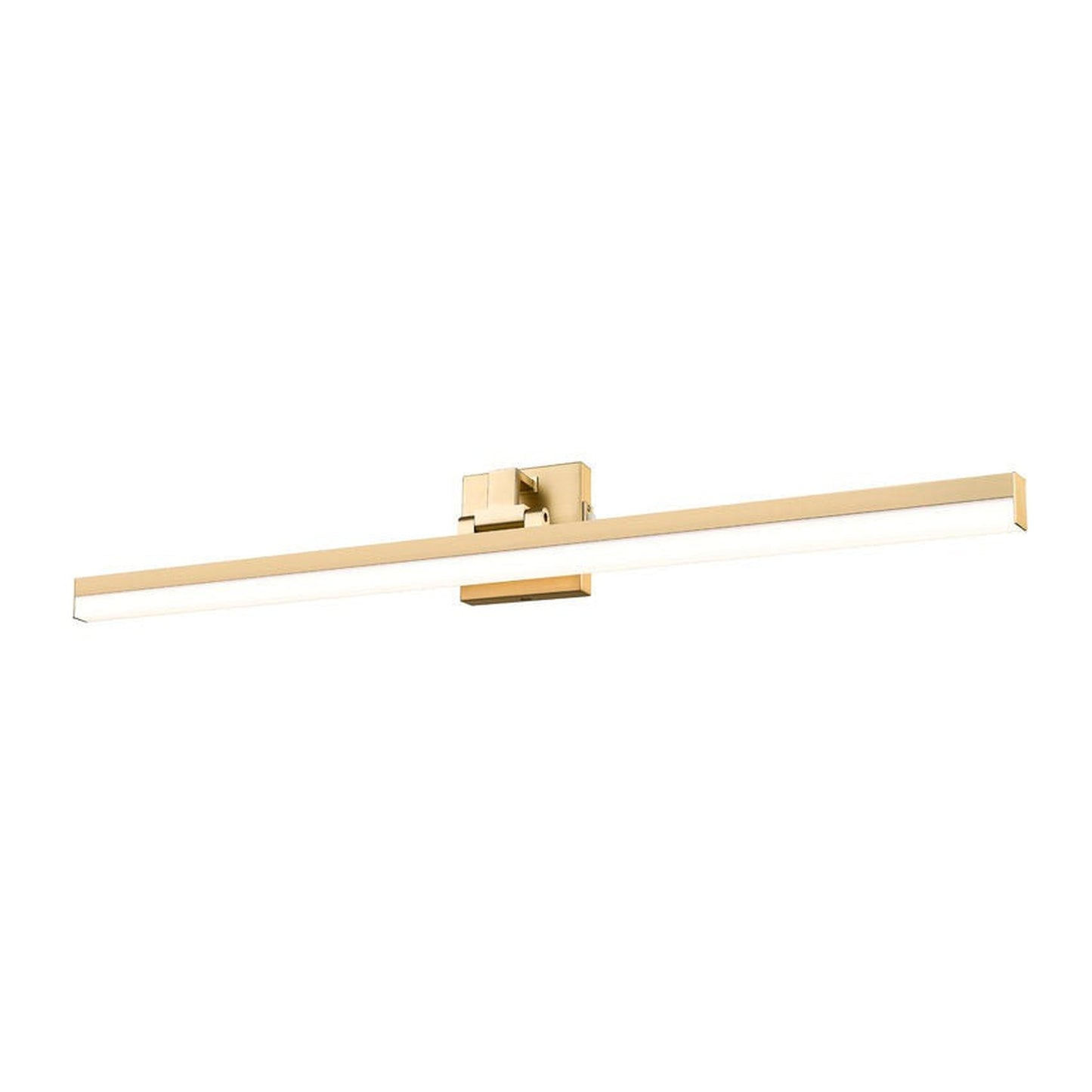 Z-Lite Liam 40" 1-Light LED Modern Gold and Frosted Shade Vanity Light