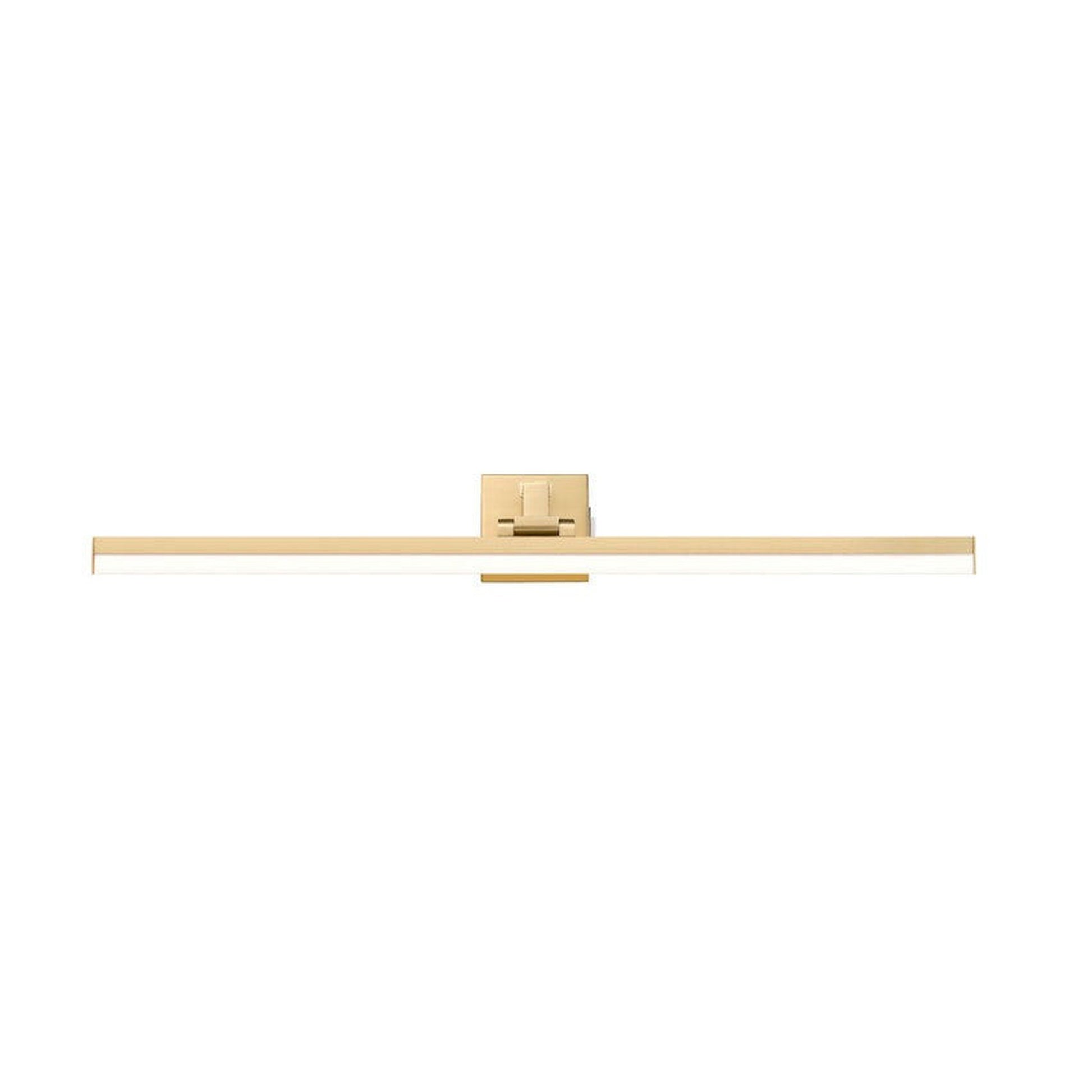 Z-Lite Liam 40" 1-Light LED Modern Gold and Frosted Shade Vanity Light