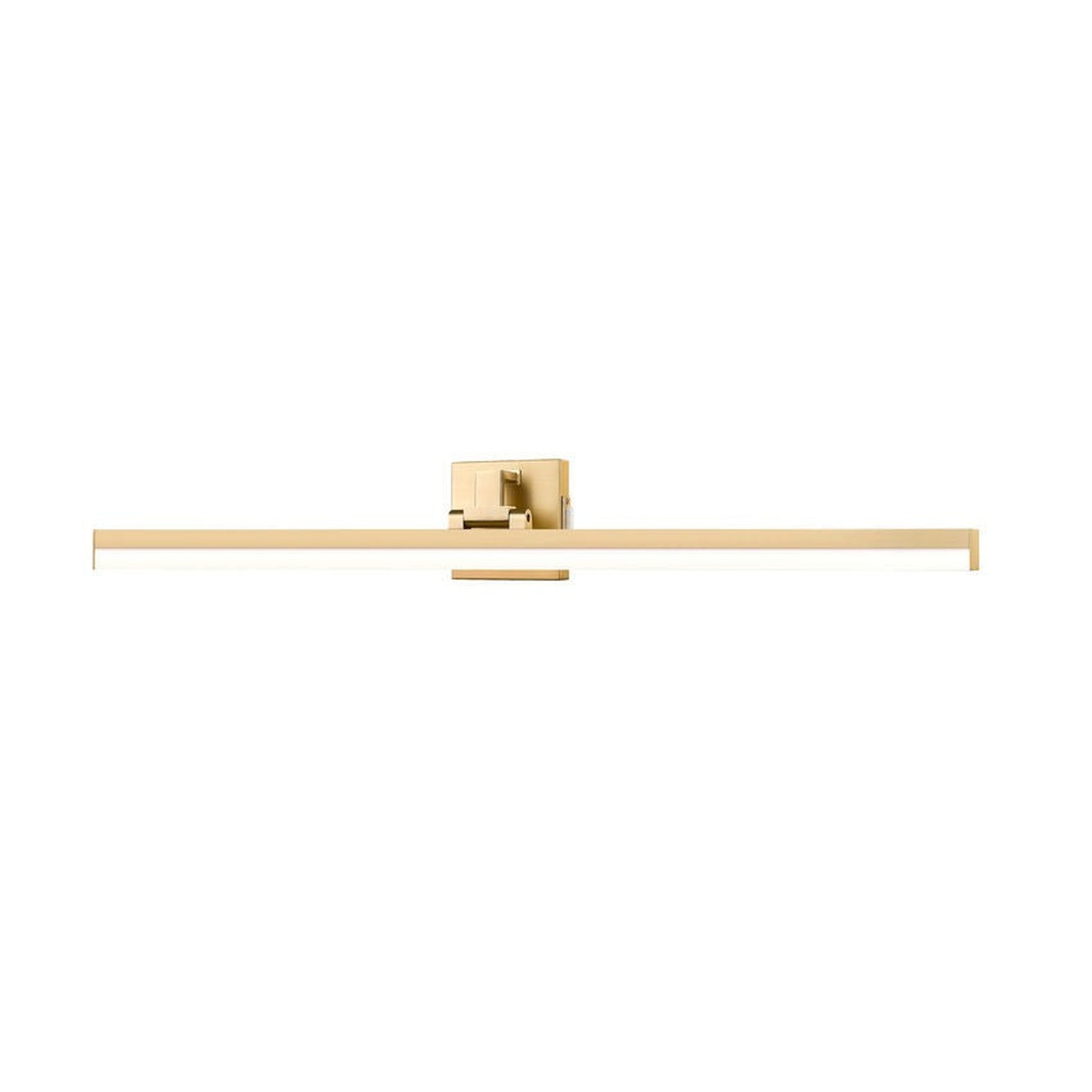 Z-Lite Liam 40" 1-Light LED Modern Gold and Frosted Shade Vanity Light