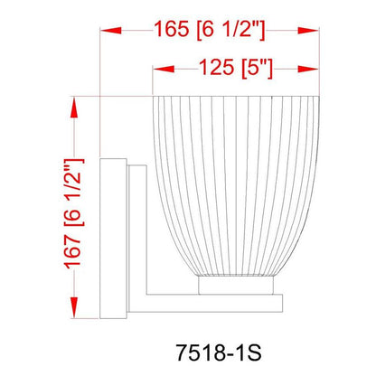 Z-Lite Naya 1-Light Medium Bulb Base Matte Black Steel Frame Matte Opal Glass Shade Wall Sconce