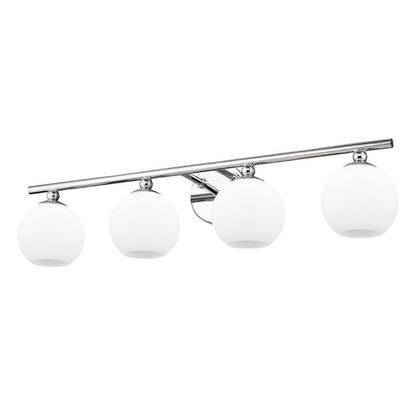Z-Lite Neoma 30" 4-Light Chrome and Opal Etched Glass Shade Vanity Light