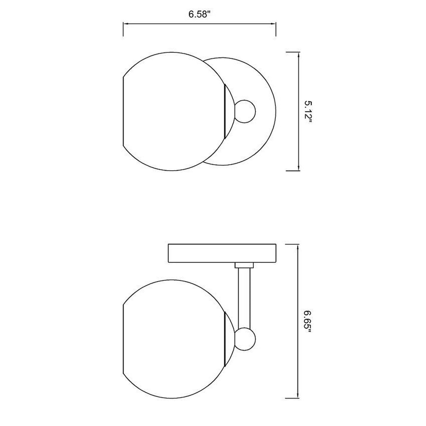 Z-Lite Neoma 5" 1-Light Brushed Nickel and Opal Etched Glass Shade Wall Sconce