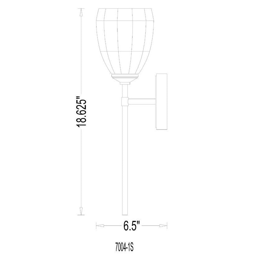 Z-Lite Oren 1-Light Medium Bulb Base Modern Gold Steel Frame Matte Opal Glass Shade Wall Sconce