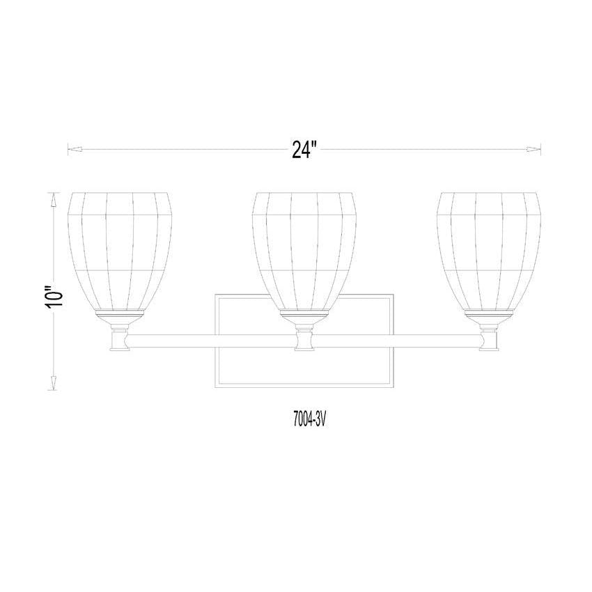 Z-Lite Oren 3-Light Medium Bulb Base Matte Black Steel Frame Matte Opal Glass Shade Vanity Light