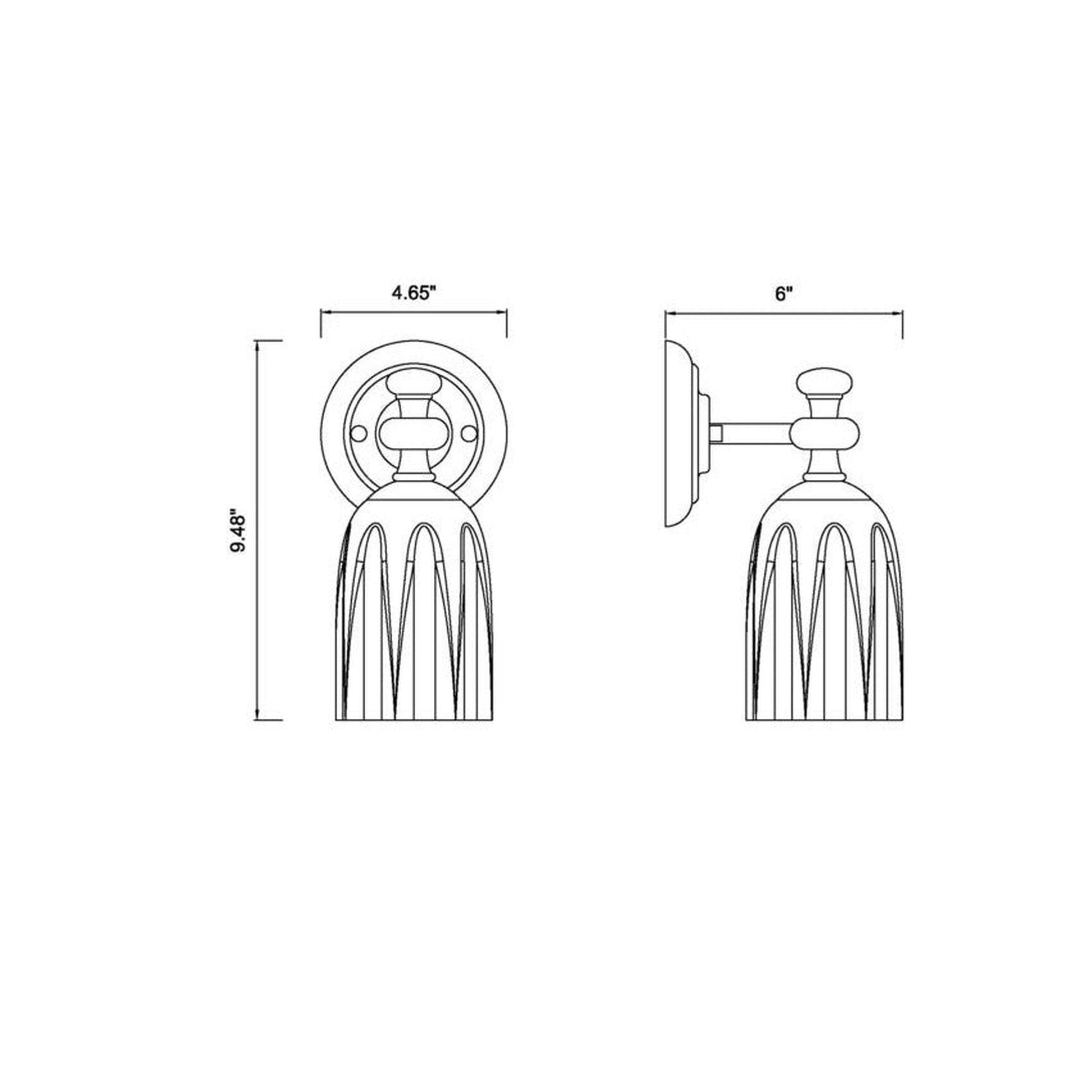 Z-Lite Orion 5" 1-Light Brushed Nickel Steel Wall Sconce With Opal Etched Glass Shade