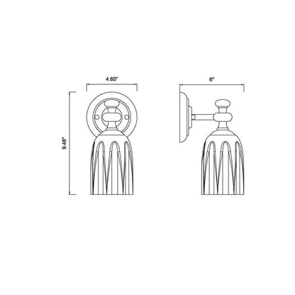 Z-Lite Orion 5" 1-Light Brushed Nickel Steel Wall Sconce With Opal Etched Glass Shade