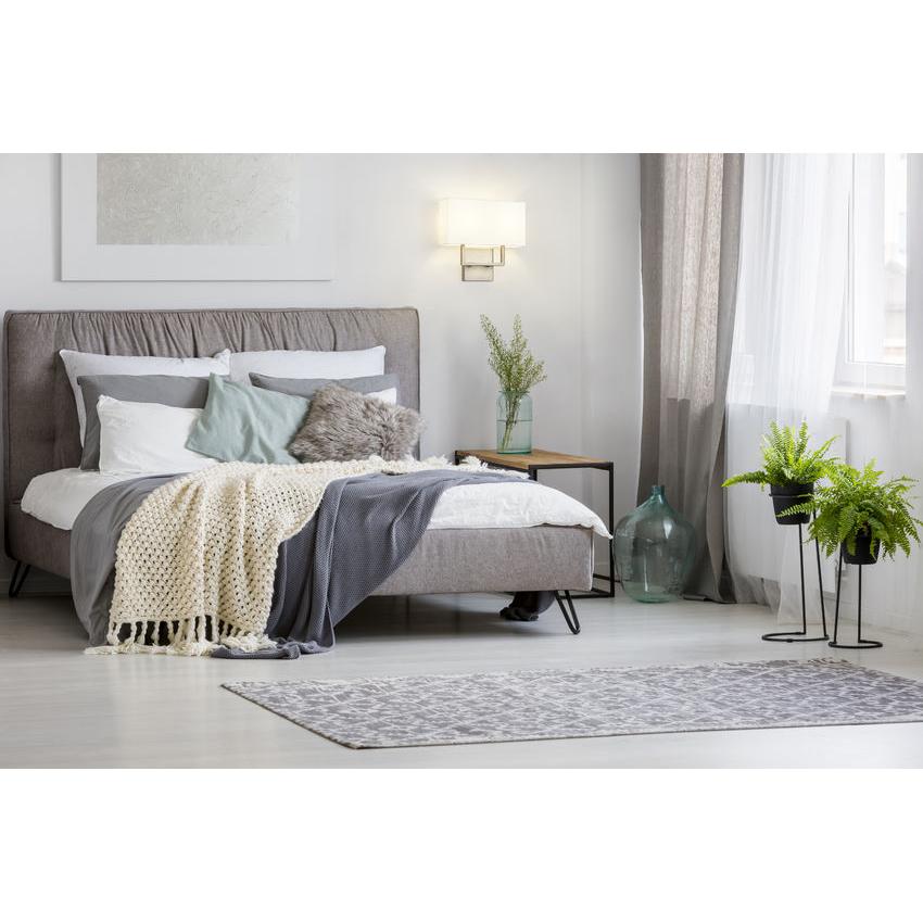 Z-Lite Saxon 2-Light Brushed Nickel Steel Frame White Fabric Shade Wall Sconce