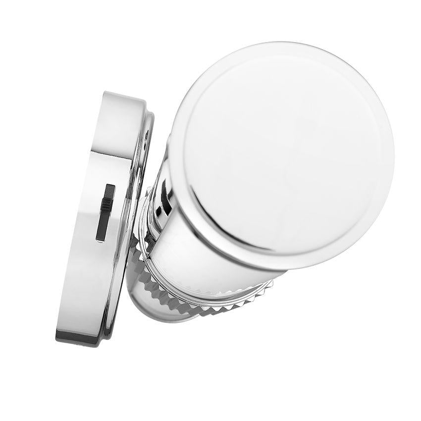 Z-Lite Solange 19" 1-Light LED Integrated Chrome Steel Opal White Glass Shade Vanity Lighting