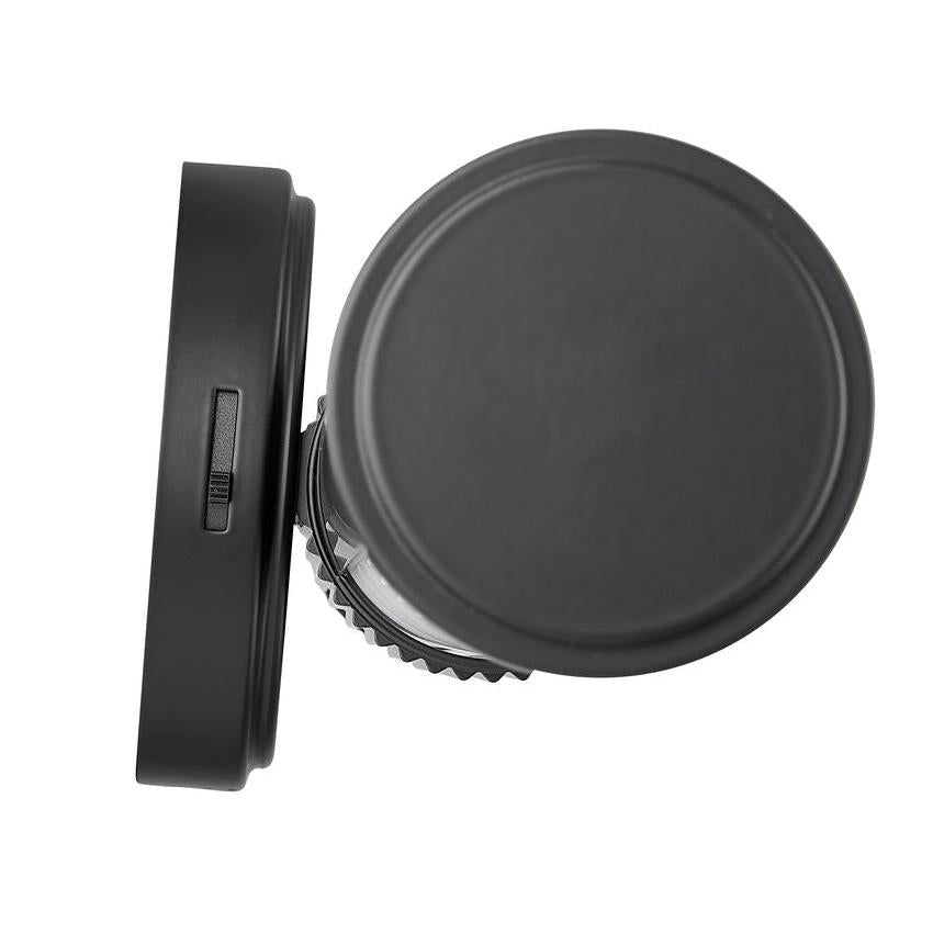 Z-Lite Solange 19" 1-Light LED Integrated Matte Black Steel Opal White Glass Shade Vanity Lighting