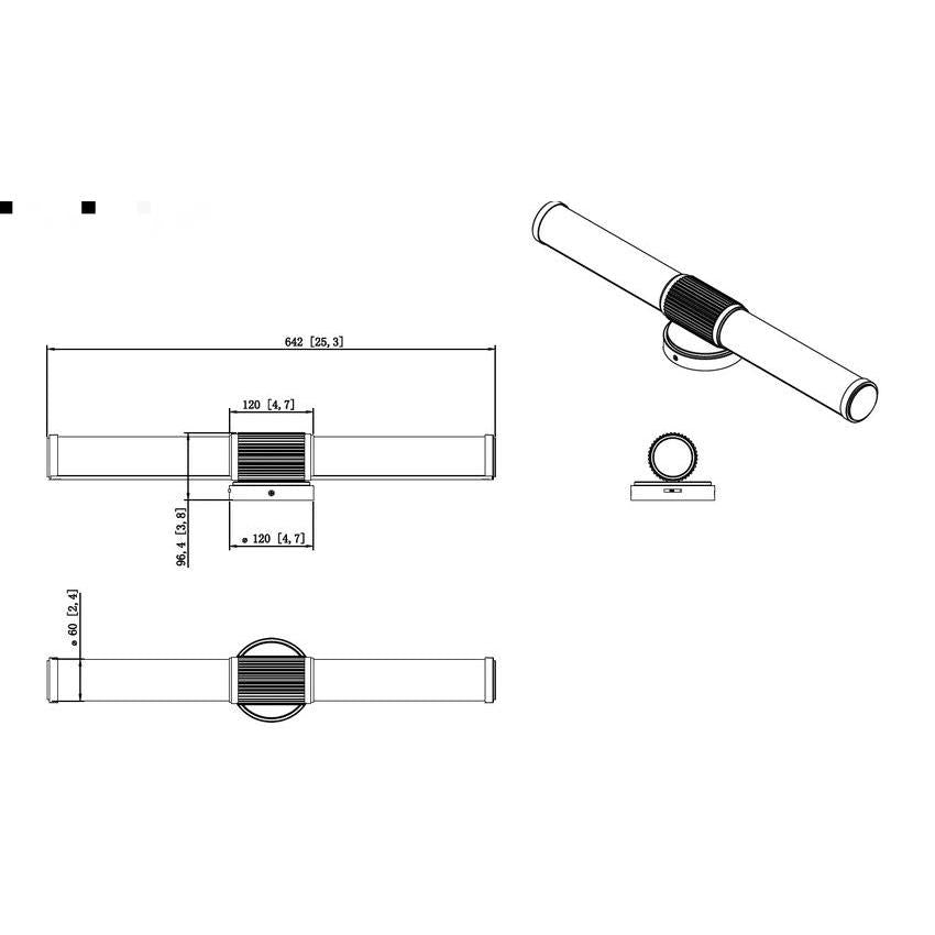 Z-Lite Solange 26" 1-Light LED Integrated Matte Black Steel Opal White Glass Shade Vanity Lighting