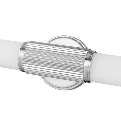 Z-Lite Solange 41" 1-Light LED Integrated Brushed Nickel Steel Opal White Glass Shade Vanity Lighting