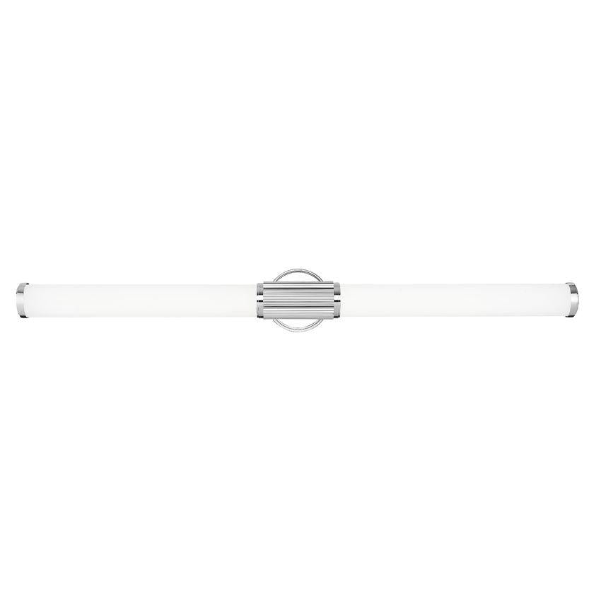 Z-Lite Solange 41" 1-Light LED Integrated Chrome Steel Opal White Glass Shade Vanity Lighting