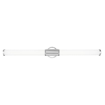 Z-Lite Solange 41" 1-Light LED Integrated Chrome Steel Opal White Glass Shade Vanity Lighting