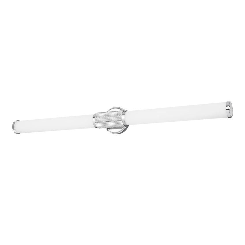 Z-Lite Solange 41" 1-Light LED Integrated Chrome Steel Opal White Glass Shade Vanity Lighting