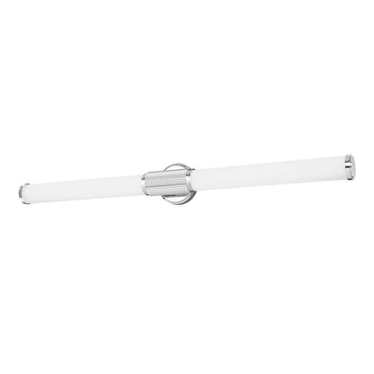 Z-Lite Solange 41" 1-Light LED Integrated Chrome Steel Opal White Glass Shade Vanity Lighting