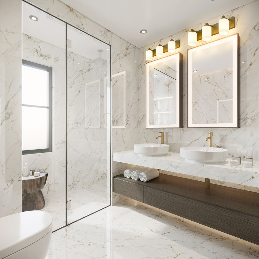 Z-Lite Soledad 3-Light Medium Bulb Base Brushed Gold Steel White Glass Shade Vanity Light