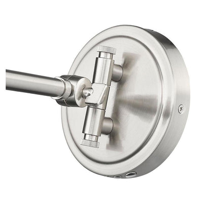 Z-Lite Soriano 6" 1-Light Medium Bulb Base Brushed Nickel Steel Wall Sconce