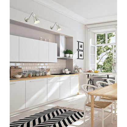 Z-Lite Soriano 6" 1-Light Medium Bulb Base Brushed Nickel Steel Wall Sconce