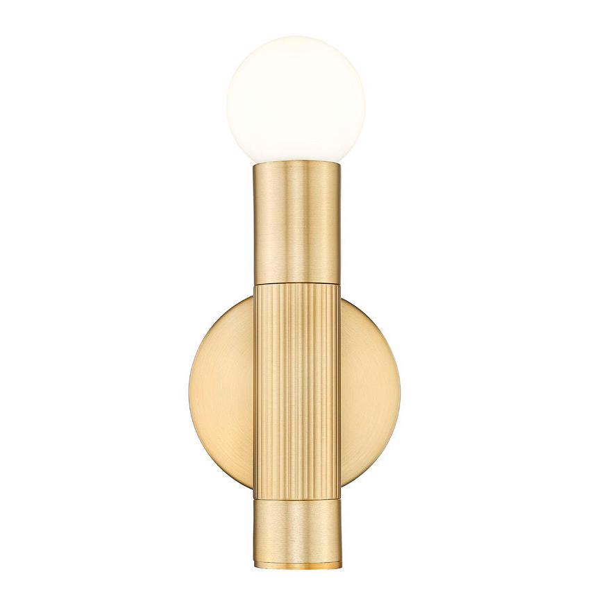 Z-Lite Stari 5" 1-Light Medium Base Modern Gold Steel Wall Sconce