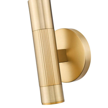Z-Lite Stari 5" 1-Light Medium Base Modern Gold Steel Wall Sconce