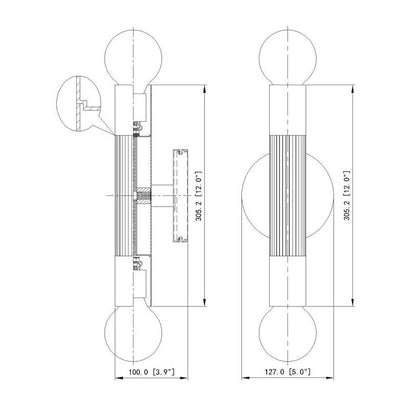 Z-Lite Stari 5" 2-Light Medium Base Modern Gold Steel Wall Sconce