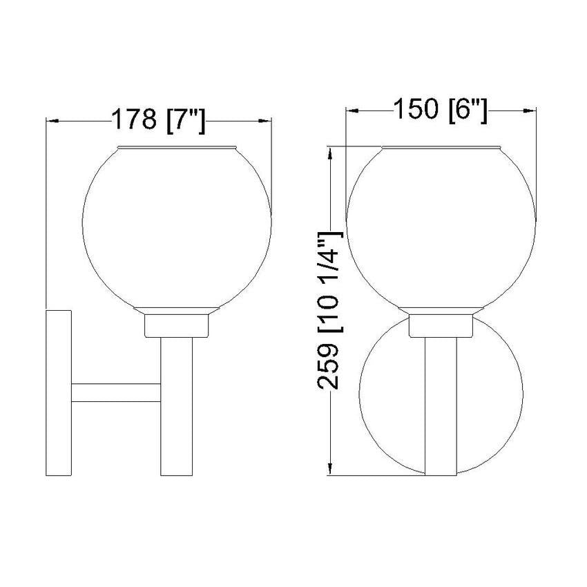 Z-Lite Sutton 1-Light Chrome Steel Frame Clear Glass Shade Wall Sconce