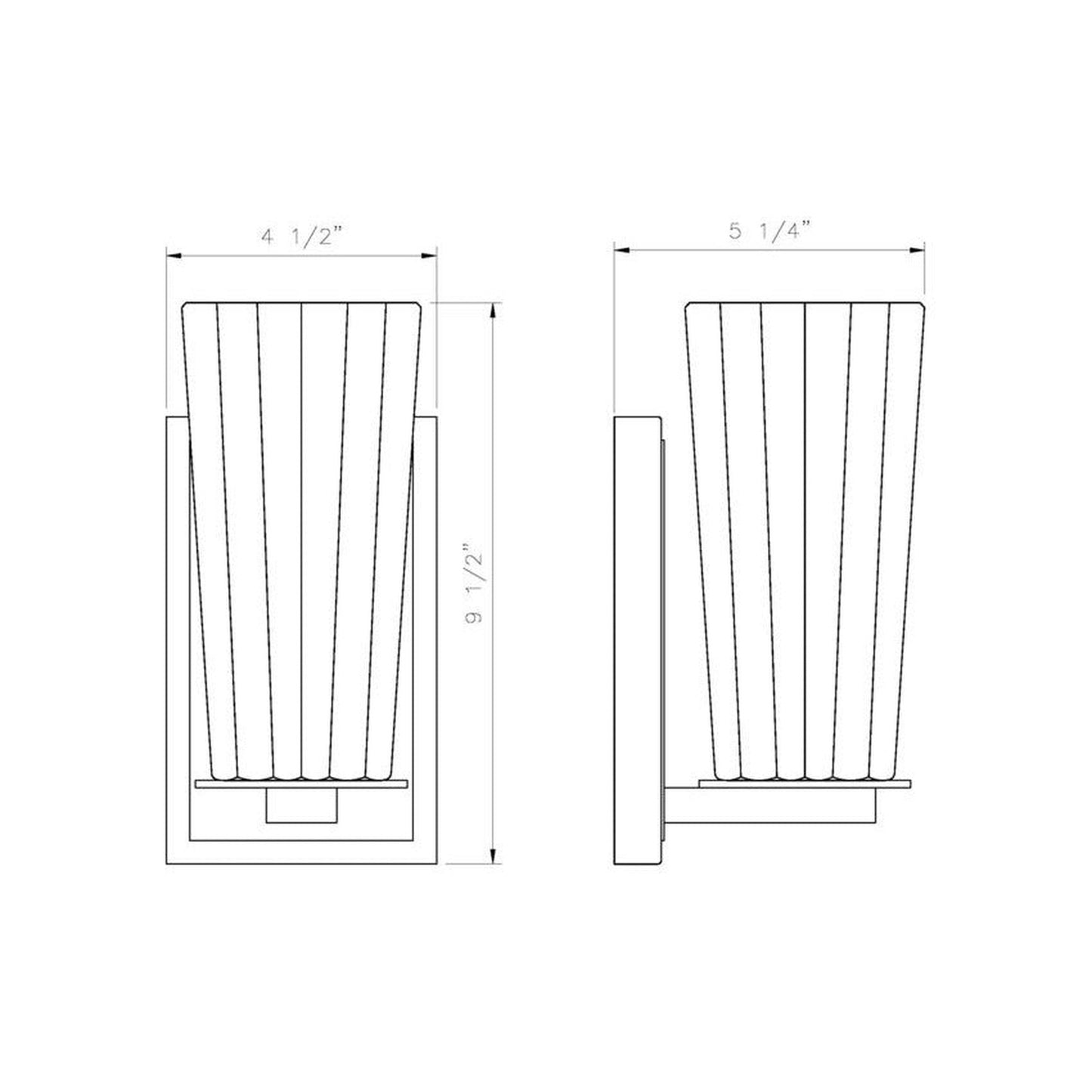 Z-Lite Titus 5" 1-Light Chrome Wall Sconce With Clear Glass Shade