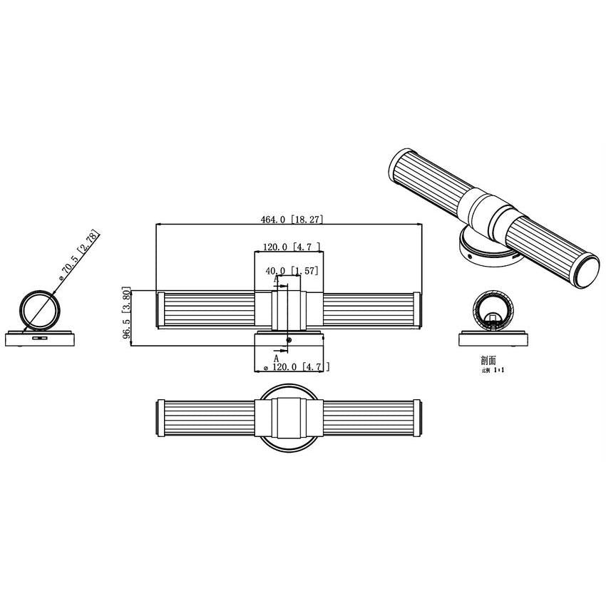 Z-Lite Warwick 19" 1-Light LED-Integrated Matte Black Steel White Opal Glass Shade Vanity Lighting