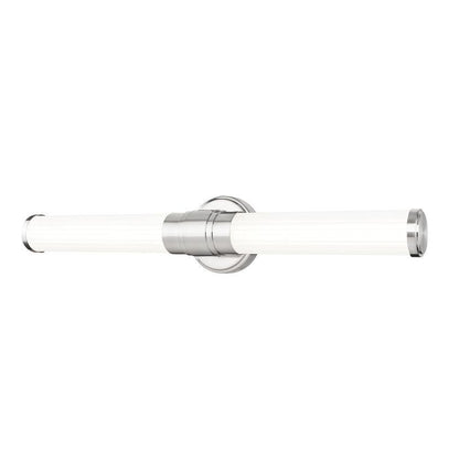 Z-Lite Warwick 25" 1-Light LED-Integrated Brushed Nickel Steel White Opal Glass Shade Vanity Lighting