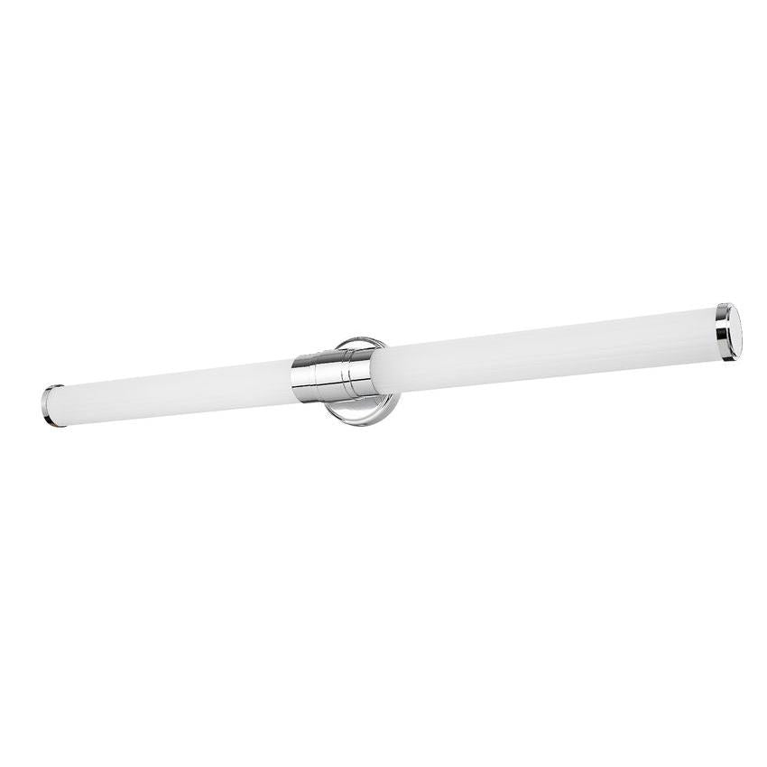 Z-Lite Warwick 40" 1-Light LED-Integrated Chrome Steel White Opal Glass Shade Vanity Lighting