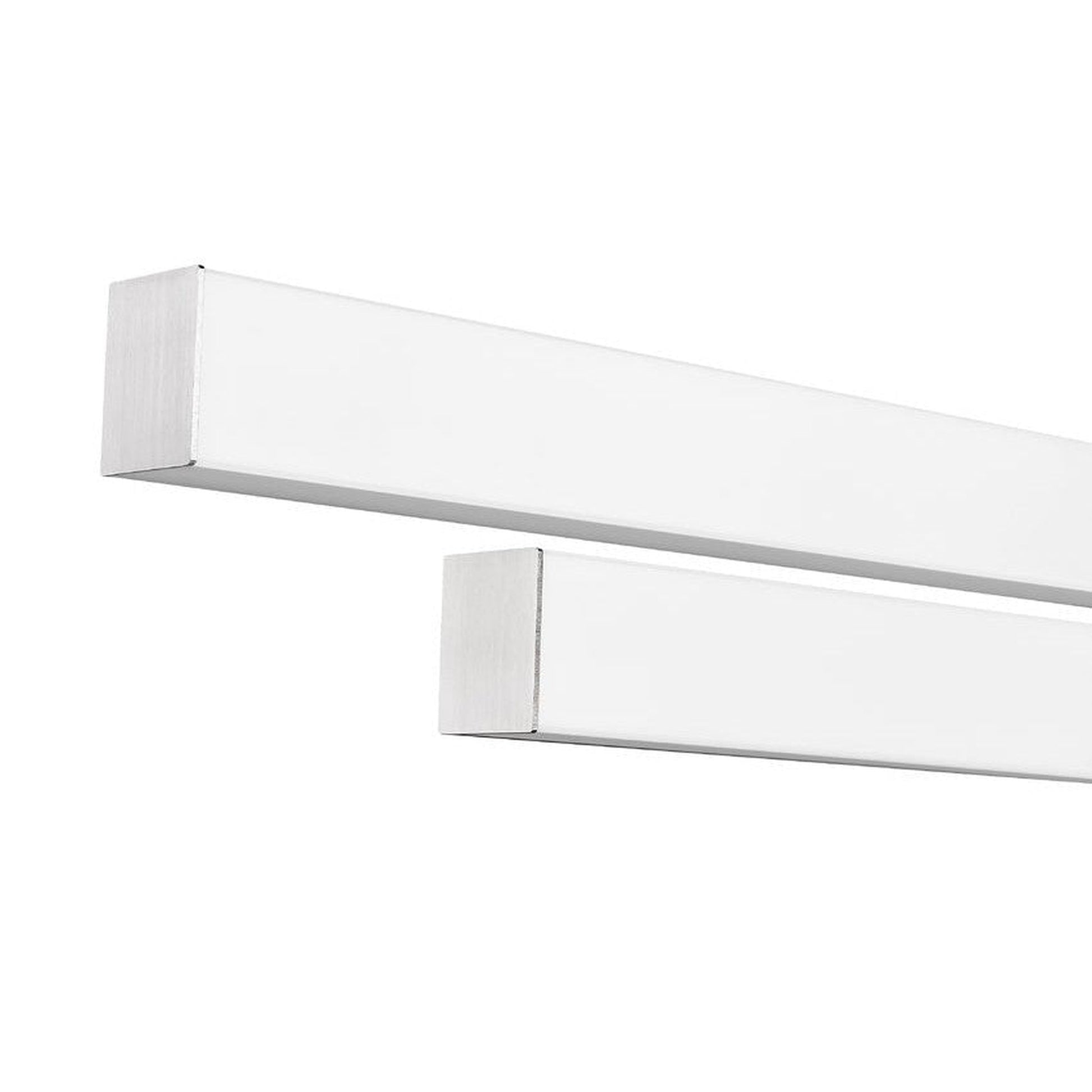 Z-Lite Zane 32" 2-Light LED Brushed Nickel and Frosted Shade Vanity Light