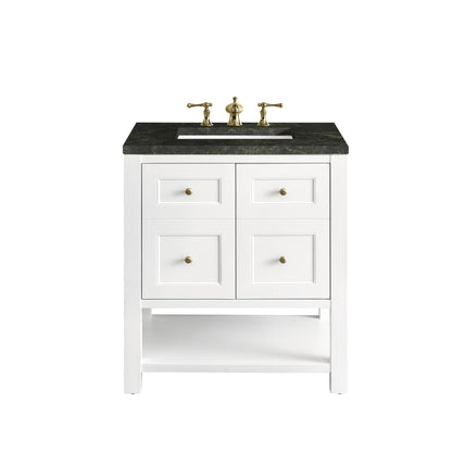 James Martin Vanities Breckenridge 30" Bright White Single Vanity With 3cm Phantome Eclos Top