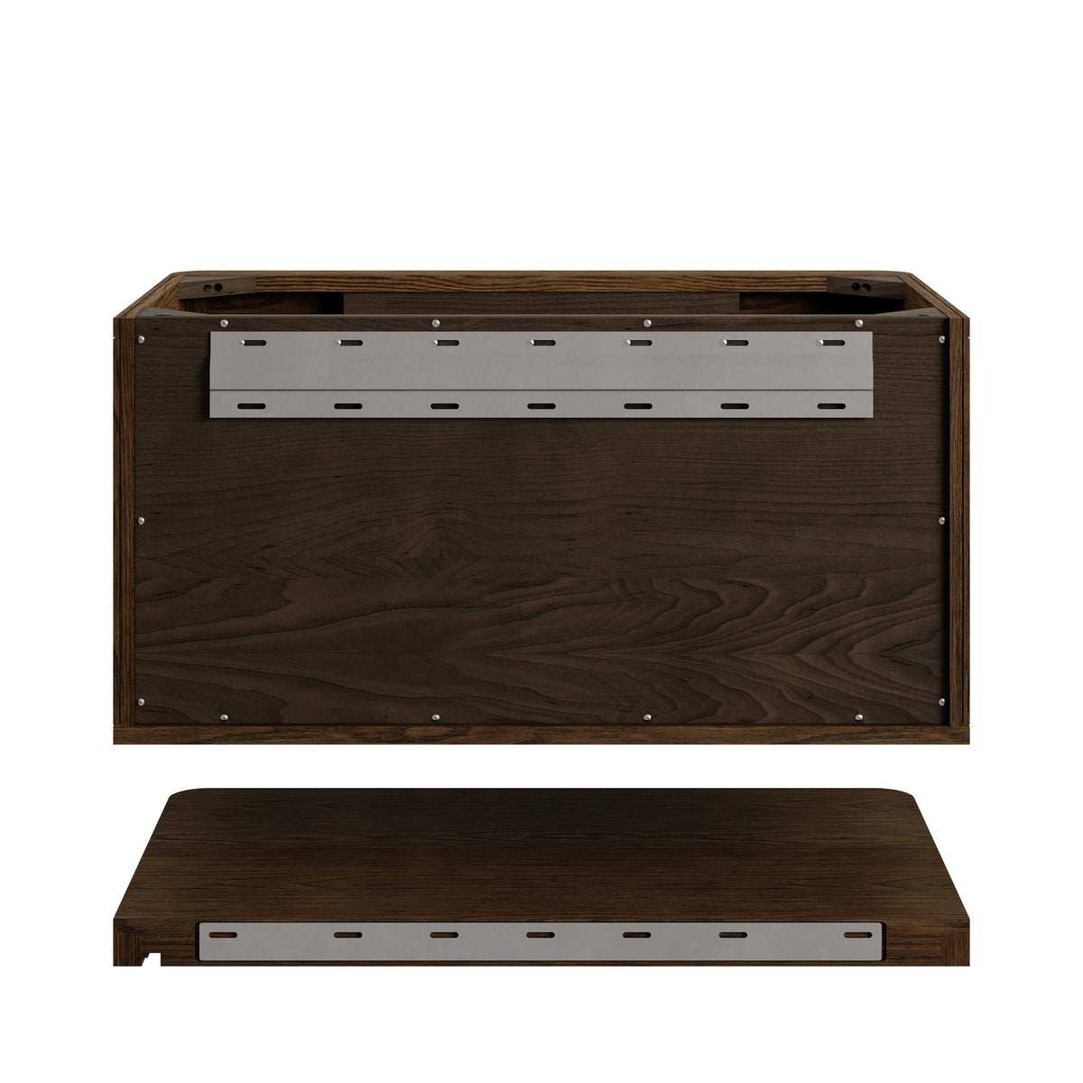 James Martin Vanities Allamari 36" Sable Single Vanity With 3 CM Victorian Silver Silestone Top