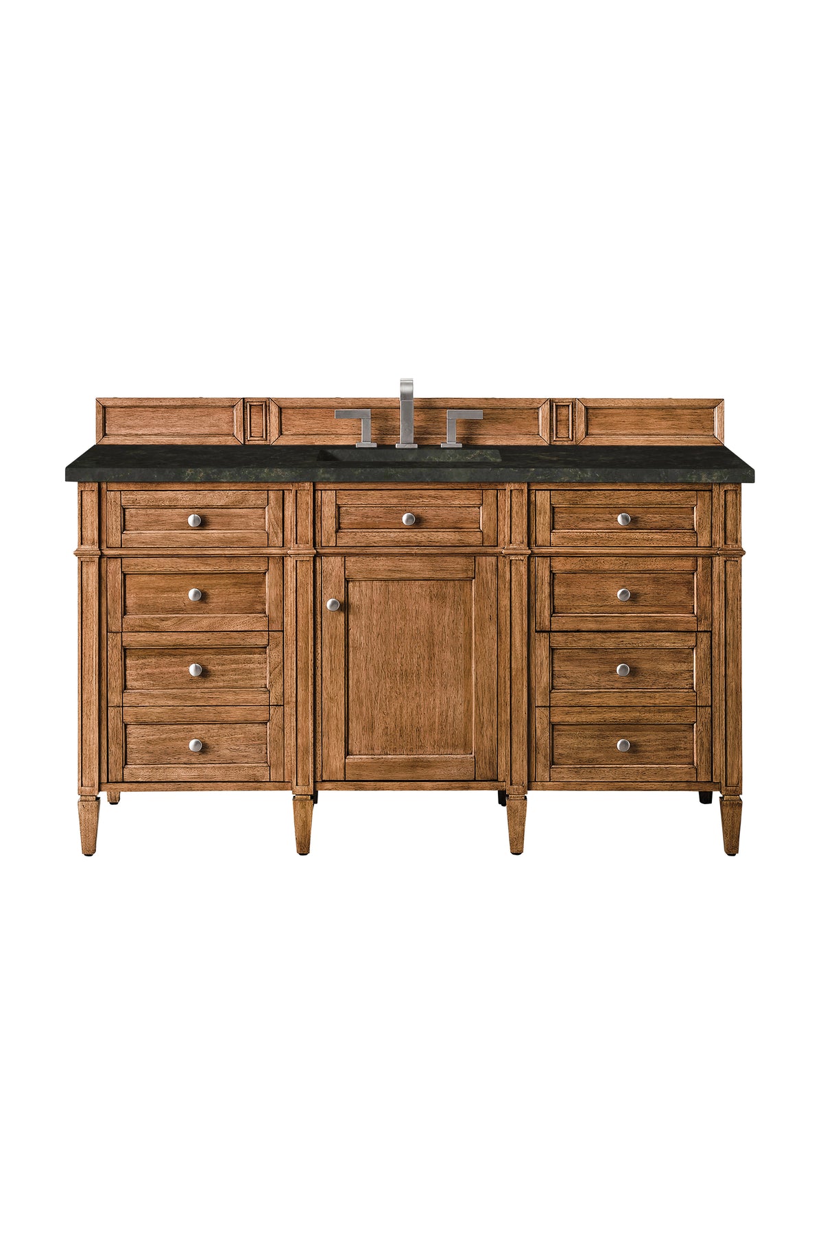 James Martin Vanities Brittany 60" Saddle Brown Single Vanity With 3 CM Phantome Eclos Top