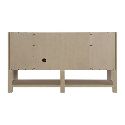James Martin Vanities Breckenridge 60" Whitewashed Oak Single Vanity With 3cm Tajnar Eclos Top