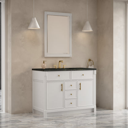 James Martin Vanities Bellshire 48" Bright White Single Vanity With 3 CM Phantome Eclos Top