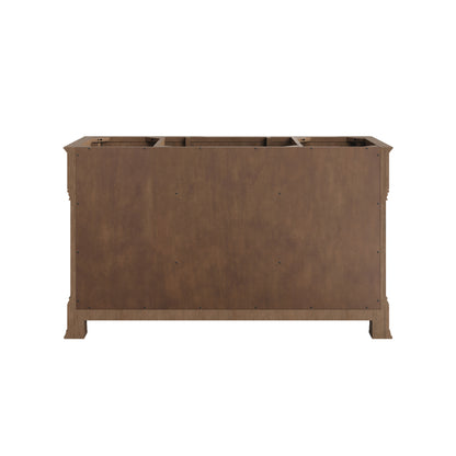 James Martin Vanities Brookfield 60" Pecan Single Vanity With 3 CM Tajnar Eclos Top