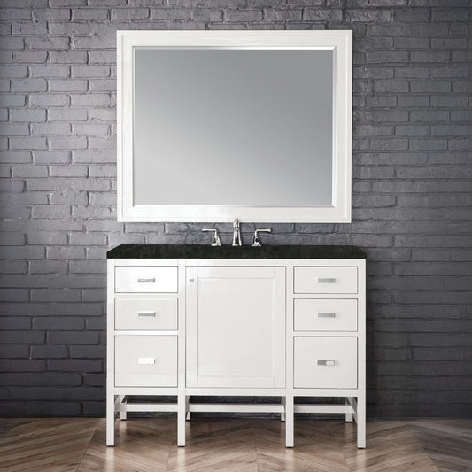 James Martin Vanities Addison 48" Glossy White Single Vanity With 3 CM Phantome Eclos Top