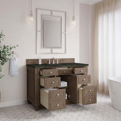 James Martin Vanities Bristol 48" Whitewashed Walnut Single Vanity With 3 CM Phantome Eclos Top