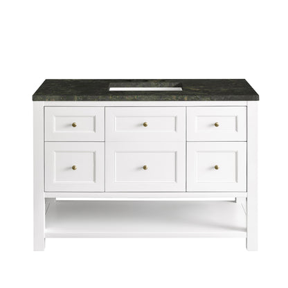 James Martin Vanities Breckenridge 48" Bright White Single Vanity With 3cm Phantome Eclos Top