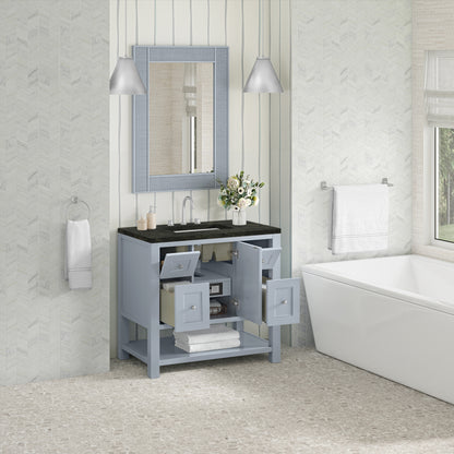 James Martin Vanities Breckenridge 36" Serenity Blue Single Vanity With 3cm Phantome Eclos Top