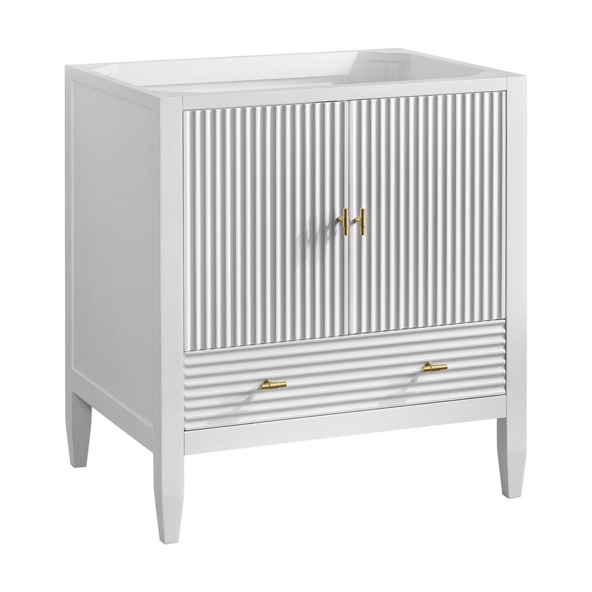 James Martin Vanities Myrrin 30" Bright White Single Vanity Cabinet