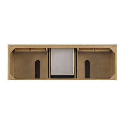James Martin Vanities Lorelai 72" Light Natural Oak Double Vanity Light