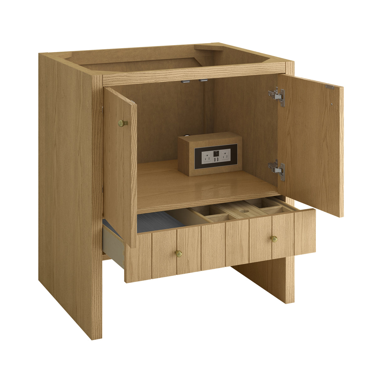 James Martin Vanities Hudson 30" Light Natural Oak Single Vanity Cabinet