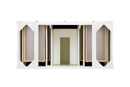 James Martin Vanities Brittany 48" Bright White Single Vanity With 3 CM Phantome Eclos Top