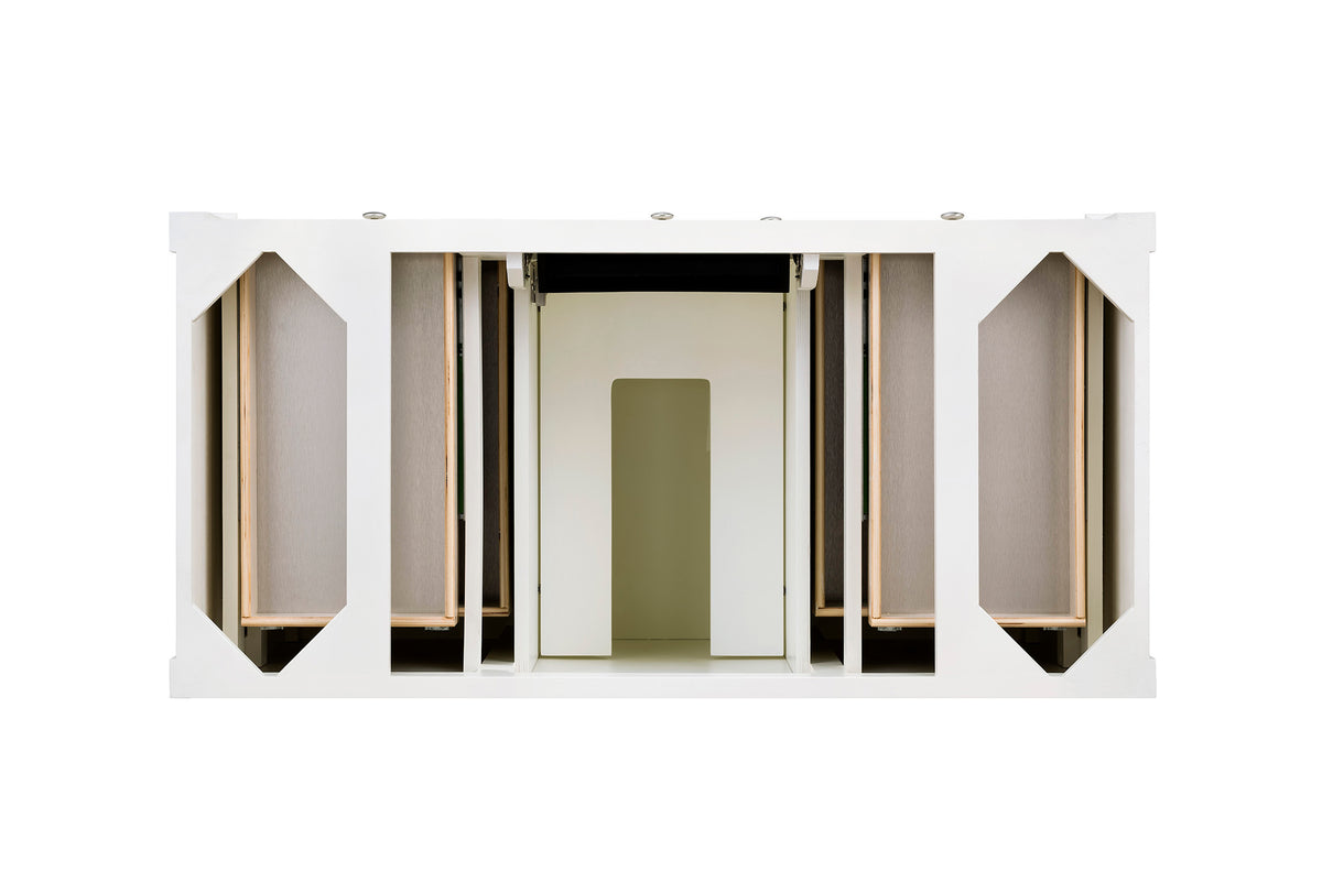 James Martin Vanities Brittany 48" Bright White Single Vanity With 3 CM Tajnar Eclos Top