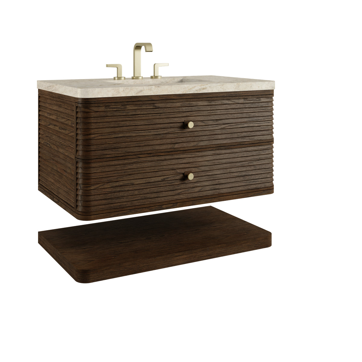 James Martin Vanities Allamari 36" Sable Single Vanity With 3 CM Tajnar Eclos Top