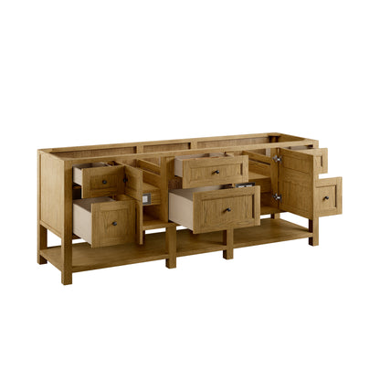 James Martin Vanities Breckenridge 84" Light Natural Oak Double Vanity Cabinet