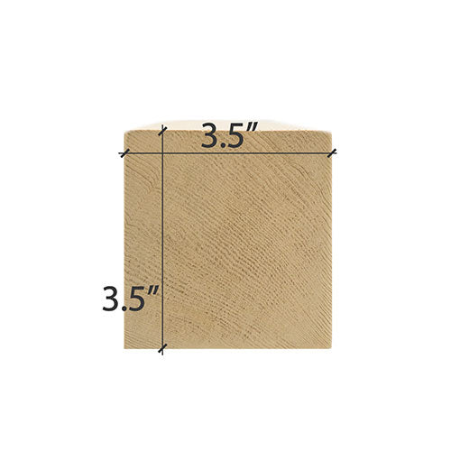 PROSAUNAS Cedar 4" x 4" x 5' Natural Cedar Wood Vertical Grain, Smooth 4 Sides, Eased Edges Sauna Bench Material