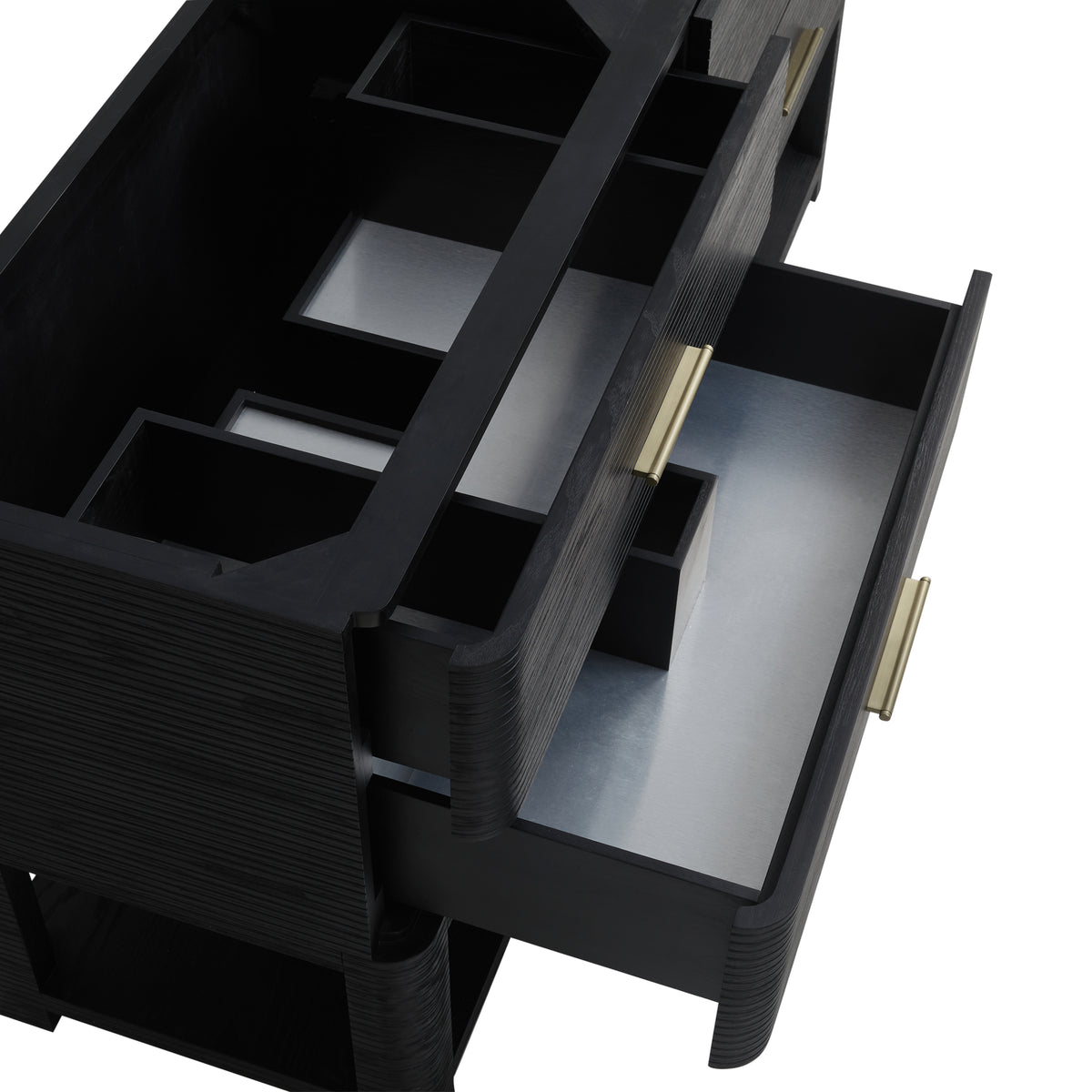 James Martin Vanities Lucian 72" Carbon Oak Double Vanity Carbon